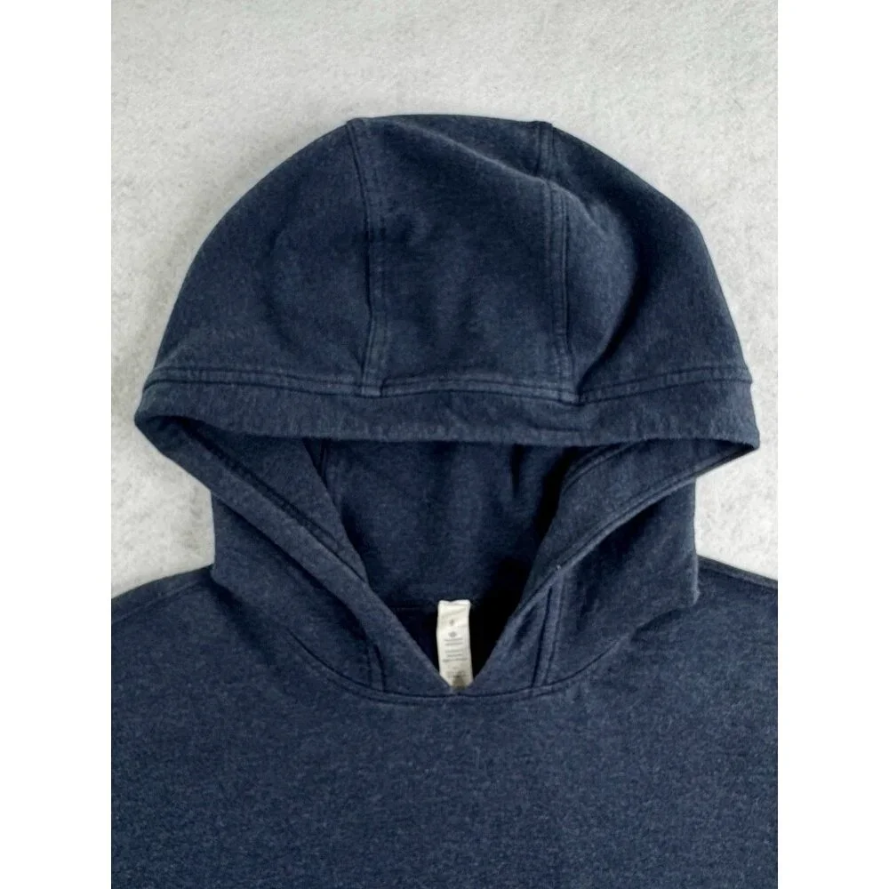 Lululemon Cut Above Hoodie Expression Women’s 8 Heathered Naval Blue Side Slits - Picture 5 of 10